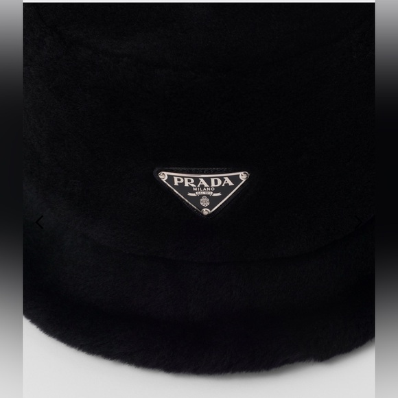Prada Shearling Bucket Hat-NWT - Picture 8 of 9